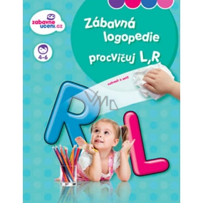 Ditipo Stíratelný sešit Zábavná logopedie procvičuj L, R 4-6 let 16 stran 215 x 275 mm