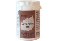 AKH Coffea Cruda homeopatický doplněk stravy pomáhá k soustředění, proti bolesti, bušení srdce 60 tablet