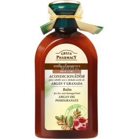 Green Pharmacy Arganový olej a Granátové jablko balzám pro suché a poškozené vlasy 300 ml