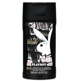 Playboy My Vip Story 2v1 sprchový gel a šampon pro muže 250 ml