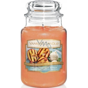 Yankee Candle Grilled Peaches & Vanilla - Grilované broskve a vanilka vonná svíčka Classic velká sklo 623 g