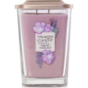 Yankee Candle Sugared Wildflowers - Sladké divoké květiny sojová vonná svíčka Elevation velká sklo 2 knoty 553 g