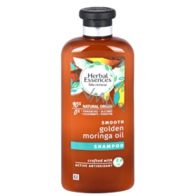 Herbal Essences Smooth Golden Moringa Oil Šampon s moringovým olejem, pro hladké vlasy a snadné rozčesávání, bez parabenů 400 ml