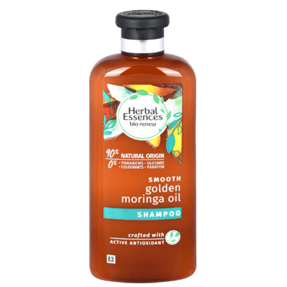 Herbal Essences Smooth Golden Moringa Oil Šampon s moringovým olejem, pro hladké vlasy a snadné rozčesávání, bez parabenů 400 ml