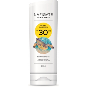 Nafigate Cosmetics Organic Sunscreen SPF30 opalovací emulze s přírodním UV filtrem 200 ml