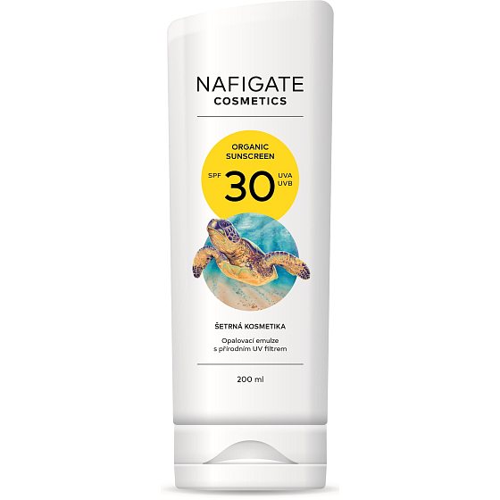 Nafigate Cosmetics Organic Sunscreen SPF30 opalovací emulze s přírodním UV filtrem 200 ml