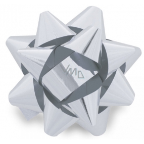 Nekupto Hvězdice střední metal stříbrná 6,5 cm HX 127 02