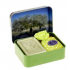 Esprit Provence Olivovník toaletní mýdlo 60 g + levandulový vonný pytlík + plechová krabička, kosmetická sada