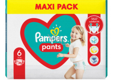 Pampers Pants velikost 6, 15+ kg plenkové kalhotky 36 kusů