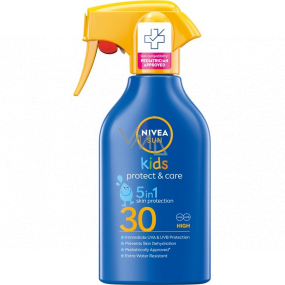 Nivea Sun Kids Protect & Care OF30 5v1 sprej na opalování pro děti 270 ml