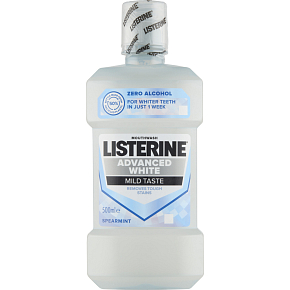 Listerine ústní voda Advanced White Mild Taste, 500 ml