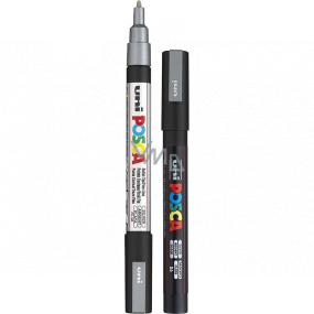 Posca Univerzální akrylátový popisovač 0,9 - 1,3 mm Stříbrná PC-3M