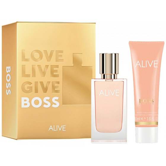 Hugo Boss Alive parfémovaná voda 30 ml + tělové mléko 50 ml, dárková sada pro ženy