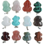 Chalcedon zelený Žába pro štěstí přívěsek přírodní kámen cca 20 x 15 mm, kámen lásky, radosti