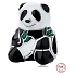 Charm Sterlingové stříbro 925 Panda, korálek na náramek zvíře