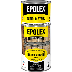 EPOLEX BARVA VRCHNÍ S2321 epoxidová dvousložková  na dřevo, kov, zdivo, 1000 bílá, 700 g + tužidlo 240 g
