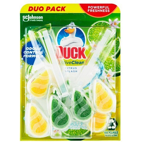 Duck Active Clean Citrus Splash WC závěs do toalety, 2 × 38,6 g