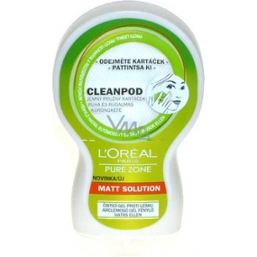 Loreal Paris Pure Zone Matt Solution Cleanpod čisticí gel proti lesku 150 ml