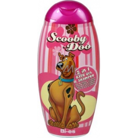 Disney Scooby-Doo 2v1 sprchový gel do koupele a šampón 250 ml růžový obal