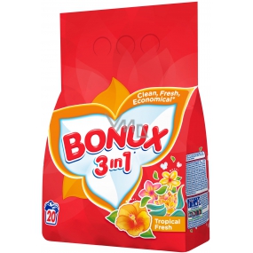 Bonux Tropical Fresh 3v1 prací prášek 20 dávek 1,5 kg