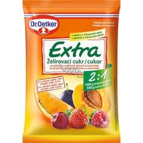 Dr. Oetker Extra želírovací cukr na přípravu ovocných džemů a marmelád 2:1 500 g