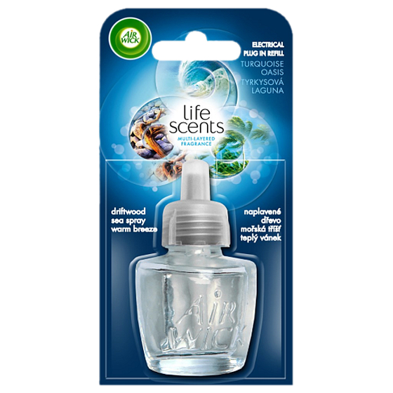 Air Wick Life Scents Tyrkysová laguna elektrický osvěžovač náhradní náplň 19 ml