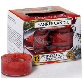 Yankee Candle Festive Cocktail - Sváteční koktejl vonná čajová svíčka 12 x 9,8 g