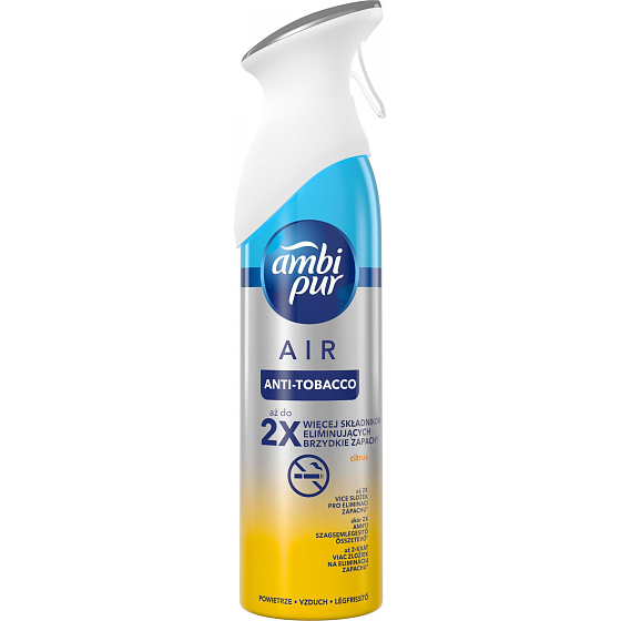 Ambi Pur Air Anti Tobacco Citrus 2 x déle trvající vůně osvěžovač vzduchu sprej 300 ml