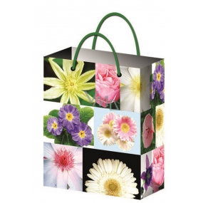 Anděl Dárková papírová taška 32 x 26 x 12,7 cm květiny