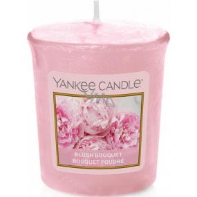 Yankee Candle Blush Bouquet - Růžová kytice vonná svíčka votivní 49 g