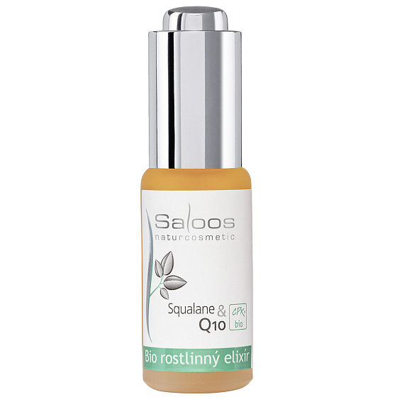 Saloos Bio Squalane & Q10 pleťový rostlinný elixír pro hloubkovou péči o zralou pleť 20 ml