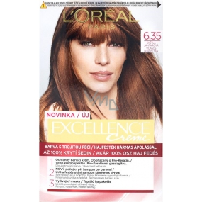 Loreal Paris Excellence Creme barva na vlasy 6.35 Světlá jantarová