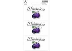 Arch Samolepka Slivovica etiketa SK 3 kusy