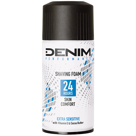 Denim Performance Extra Sensitive pěna na holení pro muže, pro citlivou pleť 300 ml