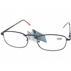 Berkeley Čtecí dioptrické brýle +3,5 hnědé kov 1 kus MC2005