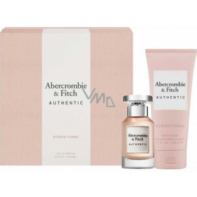 Abercrombie & Fitch Authentic Woman parfémovaná voda pro ženy 50 ml + tělové mléko 200 ml, dárková sada