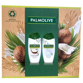 Palmolive Naturals Coconut & Milk sprchový krém 250 ml + Sensitive Skin Milk Protein sprchový krém 250 ml, kosmetická sada
