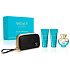 Versace Dylan Turquoise toaletní voda pro ženy 100 ml + tělové mléko 100 ml + sprchový gel 100 ml + kosmetická taška, dárková sada pro ženy