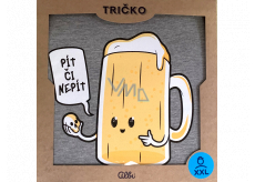 Albi Humorné tričko Pít či nepít, pánské velikost XXL