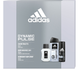 Adidas Dynamic Pulse toaletní voda 50 ml + deodorant sprej 150 ml + sprchový gel 250 ml, dárková sada pro muže
