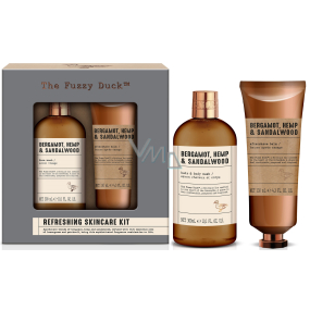 Baylis & Harding Bergamot, Konopí a Santalové dřevo pleťové mýdlo 300 ml + balzám po holení 130 ml, kosmetická sada pro muže