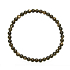 Obsidián zlatý náramek elastický přírodní kámen, kulička 4 mm / 19 cm, kámen záchrany