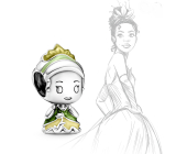 Charm Sterlingové stříbro 925 Princezna Tiana a žabák, korálek na náramek film