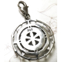 Charm Sterlingové stříbro 925 Mayský kalendář, humří spona přívěsek na náramek symbol
