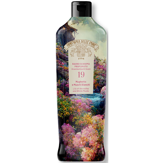 Compagnia Delle Indie 19 Lily of the Valley and White Musks parfémovaná pěna do koupele 500 ml