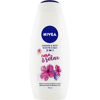 Nivea Care & Relax sprchový gel & pěna do koupele, 750 ml