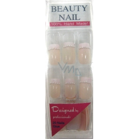 Beauty Nail Nalepovací nehty ručně zdobené č. 10 20 kusů + lepidlo 1 kus