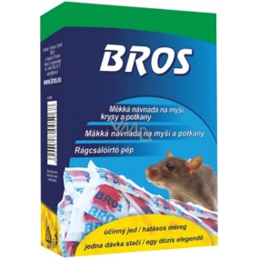 Bros Měkká návnada na myši, krysy a potkany 100 g