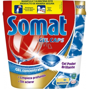 Somat Gel Caps gelové kapsle do myčky nádobí 36 kusů