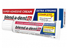 Blend-a-dent Super-Haftcreme Complete Extra Stark Original fixační krém pro zubní náhrady, protézy 47 g